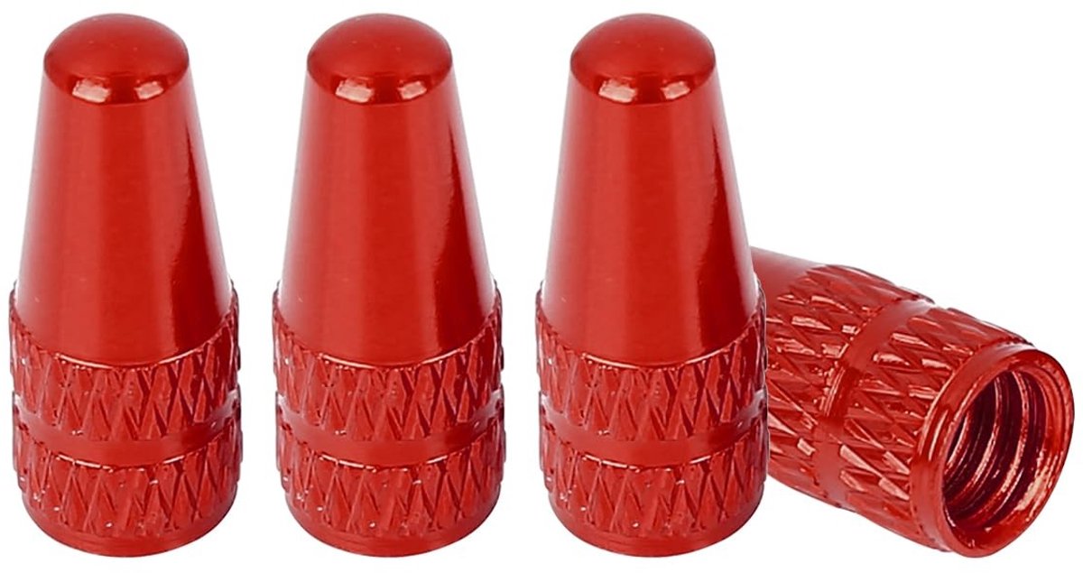 Dailygoods- Ventieldoppen Aluminium - Franse Ventieldoppen - 4 Stuks - Universeel - Antislip - Duurzaam - 6.8mm x 18mm - Bandenkappen