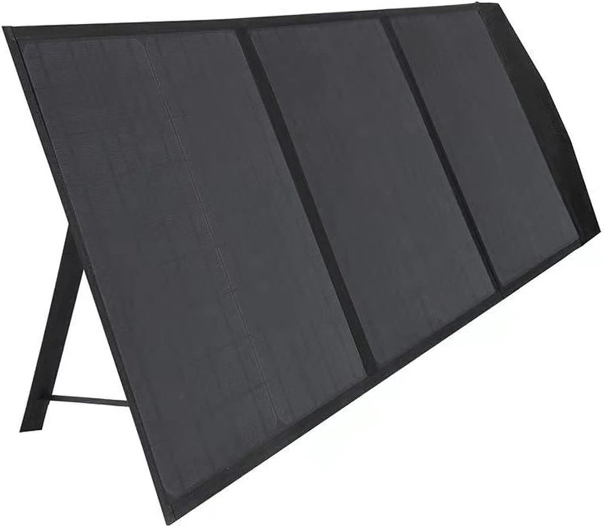 Zonnepaneel Opvouwbaar - Zonneoplader Buiten - Energie Opwekken - Hoge Energieconversie - 60W Vermogen - Zwart