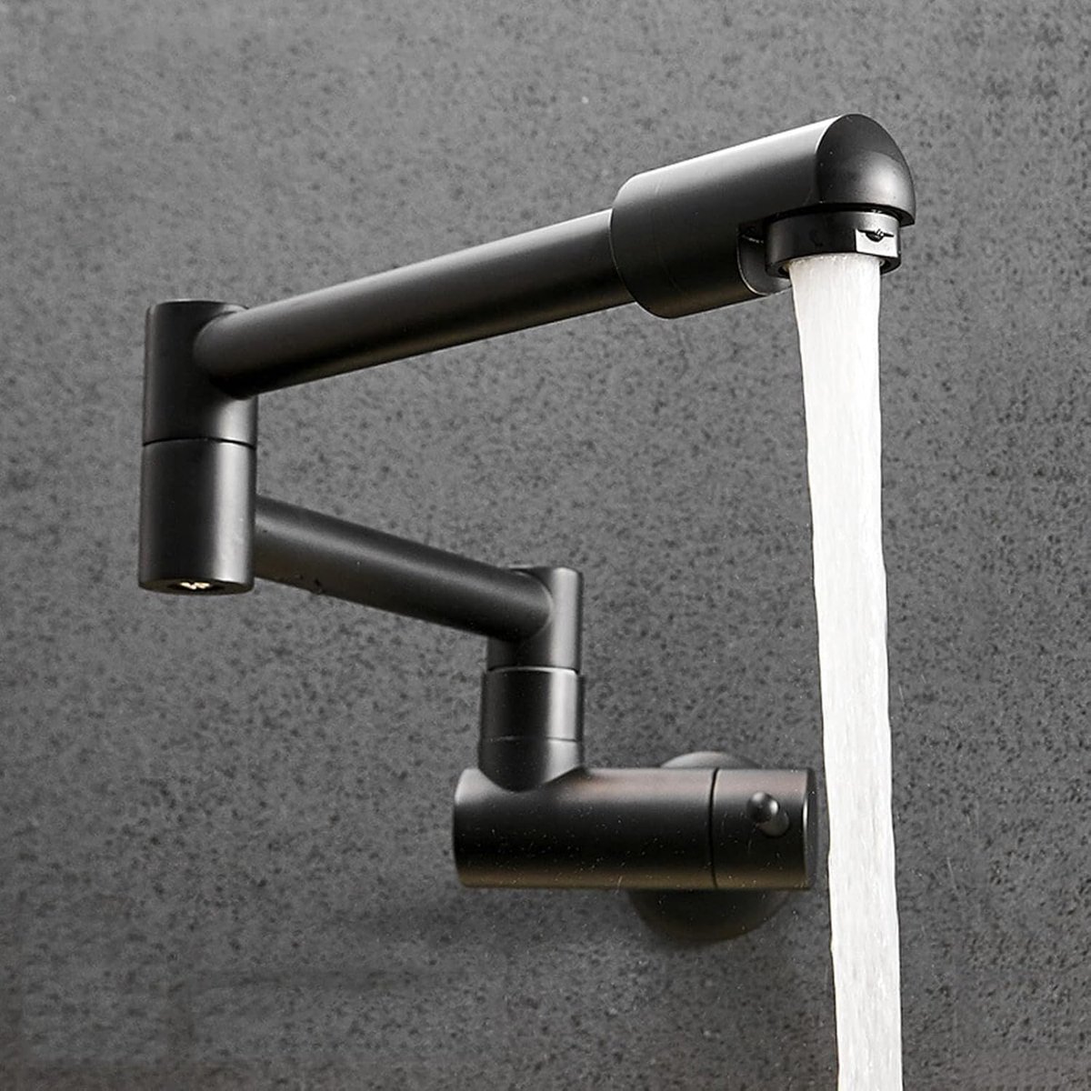 Keukenmengkraan - Wandkraan - Pot Vullen - Inklapbaar 360° - 44 cm - Zwart