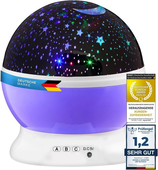Sterrenhemel Projector - Nachtlamp Sterren - Sfeer Creëren - Oneindig Universum - 15x15x15 cm - Paars — afbeelding 4