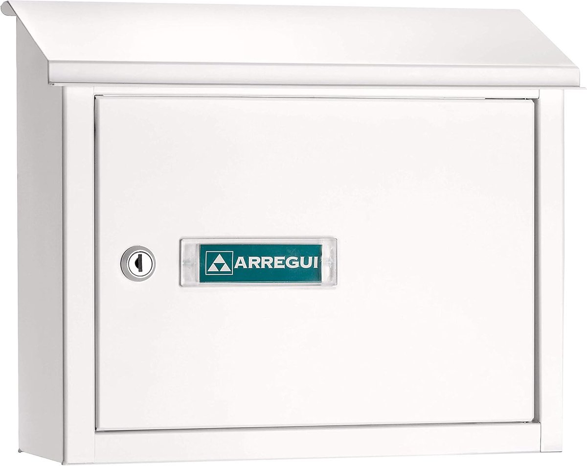 Doorwerpbrievenbus - Aluminium brievenbus - Post ontvangen - DIN A4 formaat - 30 x 36.5 cm - Wit