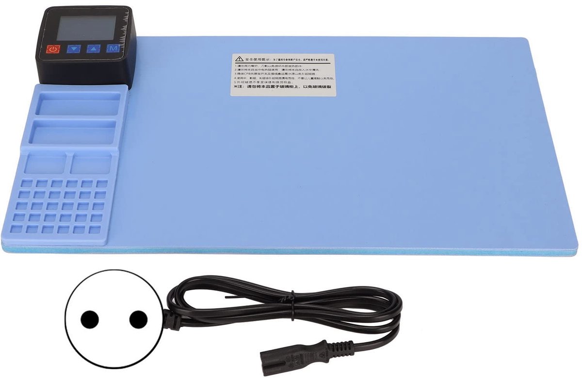 Dailygoods- LCD-Scherm Separator - Mobiele Telefoon/Tablet Separator - Verwarming Pad - Temperatuurregeling 10°C-120°C - Veilig en Efficiënt - Intelligente Modi - Schermseparator