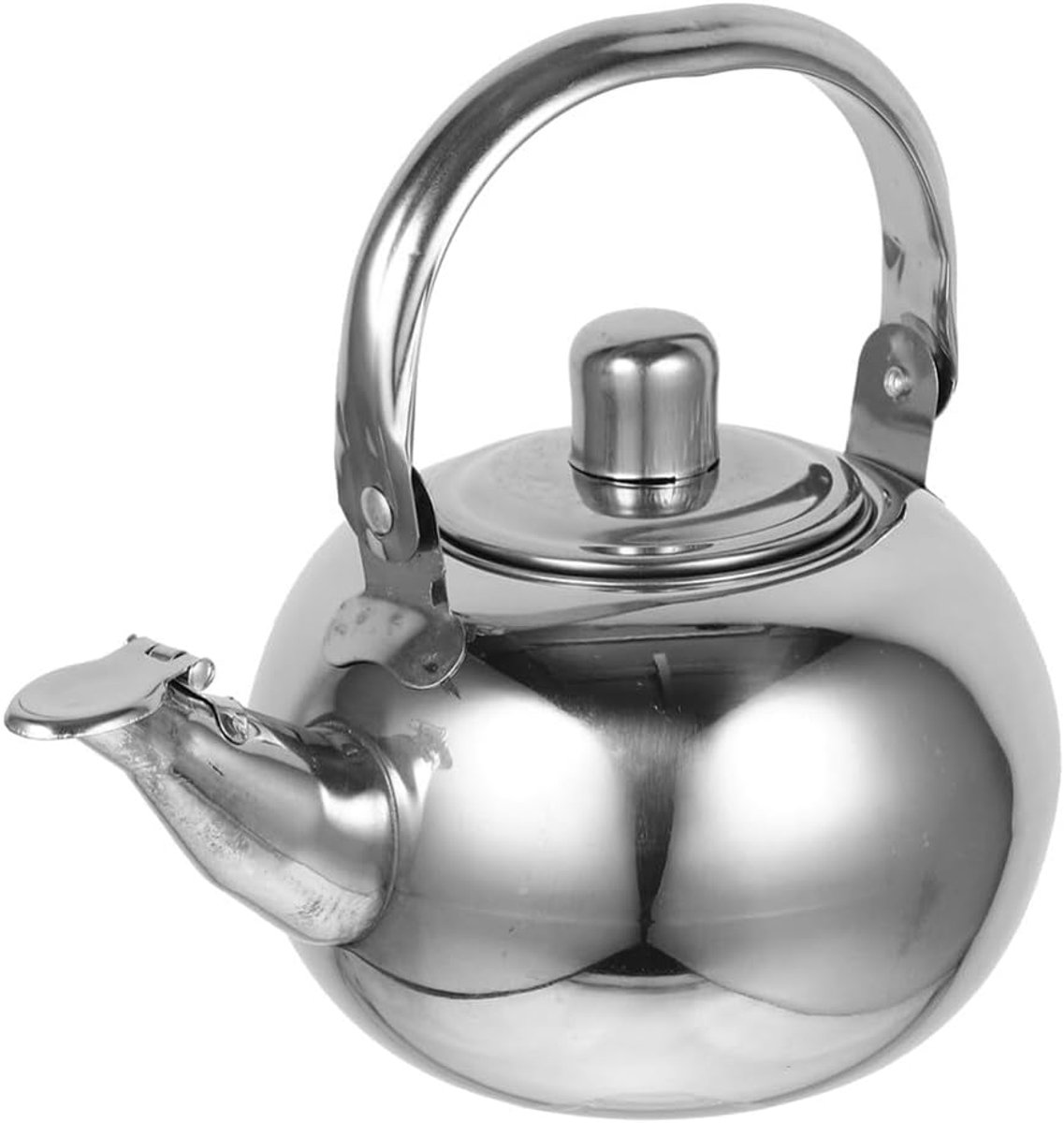 Roestvrijstalen Theepot Waterkoker Ketel Warme Dranken Maken Snelle Verhitting Inductie 2 Liter Capaciteit Zilver
