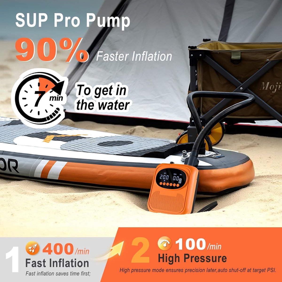 Baiyun Elektrische SUP Pomp 20 PSI thumbnail 5