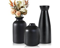 Set van 3 Boho Vazen - Moderne Keramische Vazen voor Pampasgras - Perfecte Decoratie voor Woonkamer en Vensterbank