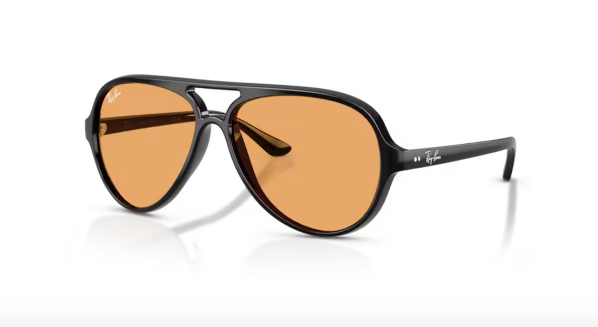 RAY-BAN RB4125 CATS 5000 CLASSIC SUMMER CAPSULE Glanzend Zwart