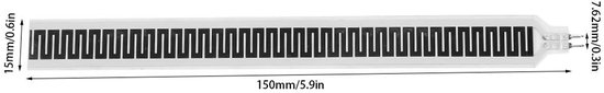 Druksensor Krachtsensor - Dunne Film - Slaap Monitoring - Ultradun Ontwerp - 150 mm - Zwart — afbeelding 2