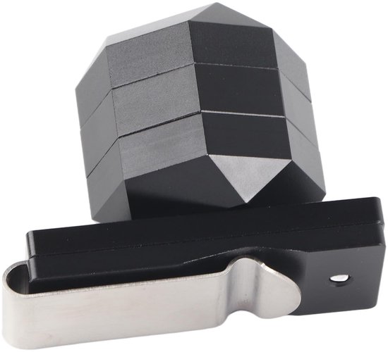 Dailygoods- Krijthouder Aluminium - Magnetische Opbergdoos - Compact - Lichtgewicht - Biljartaccessoires - Voor Rond/Achthoekig Krijt - Krijtbox van Dailygoods — afbeelding 5