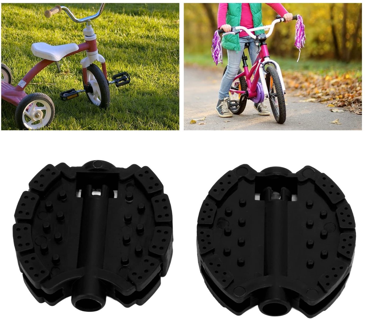 Dailygoods- Driewieler met Duwstang - Kunststof - Fietspedalen - Duurzaam - Eenvoudig te Installeren - Meerdere Kleuropties - Kinderfiets