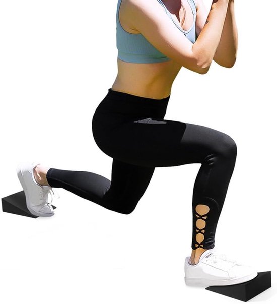 Yoga Wigblokken - Fitness Accessoires - Oefen Yoga - Niet-giftig EVA Schuim - 2 Stuks - Zwart — afbeelding 3