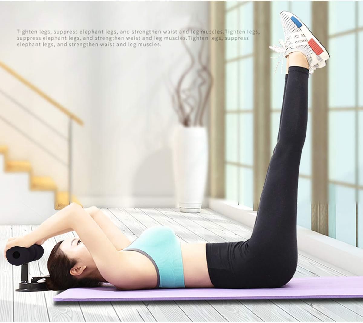 Zit-up Bar - Fitness Hulpmiddel - Buikspier Training - Verstelbare Hoogte - N.v.t. - Zwart