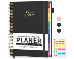 Dailygoods- Afsprakenkalender 2025-2026 - Lerarenagenda - Weekplanner A5 - Afsprakenplanner - Schoolplanner - Notitieboek met 30 minuten intervallen