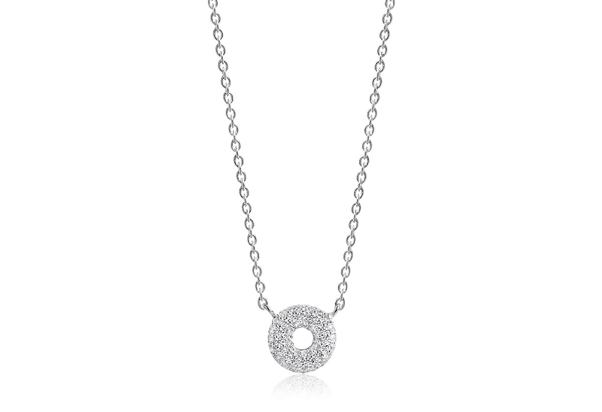 SIF JAKOBS JEWELLERY MELAZZO CIRCOLO NECKLACE SJ-C1047-CZ.