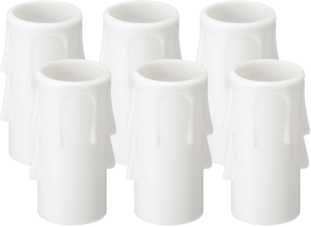 Kaarsenhoezen - Lampvoet Covers - Kroonluchter Decoratie - Echte Kaars Look - 5 cm Hoog - 