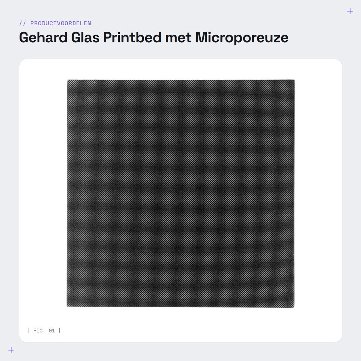 Dailygoods- Printbed Gehard Glas - Microporeuze Coating - 3D-printer Bouwplaat - Eenvoudig Afdrukken Verwijderen - Bestand Tegen 400 °C - Verbeterde Hechting