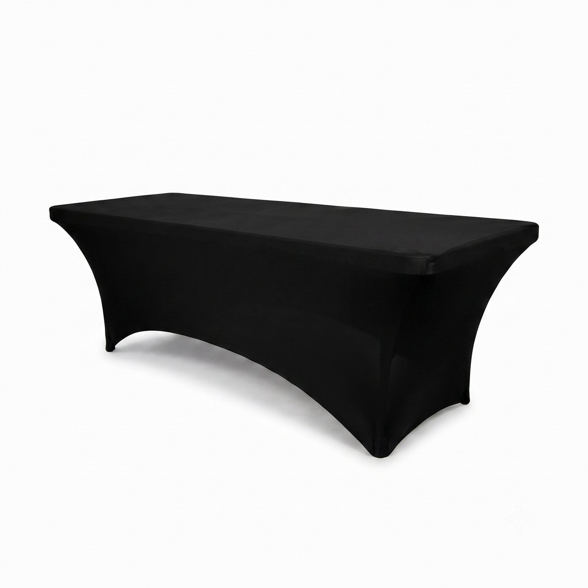 IvoQ Luxe Tafelhoes Stretch Zwart - 183 x 76 x 76 cm - Voor Inklapbare Tafel, Buffettafel & Partytafel - Rechthoekig - Kreukvrij