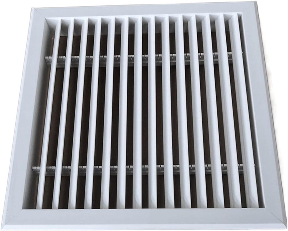 Ventilatierooster - Luchtuitlaat Roosters - Frisse Lucht - Verstelbaar Blad - 35CM*35CM - Wit