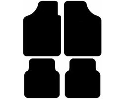 Auto Vloermatten - Rubber Mattenset - Auto Interieur Beschermen - All-Weather Pasvorm - Specifiek Model - Zwart