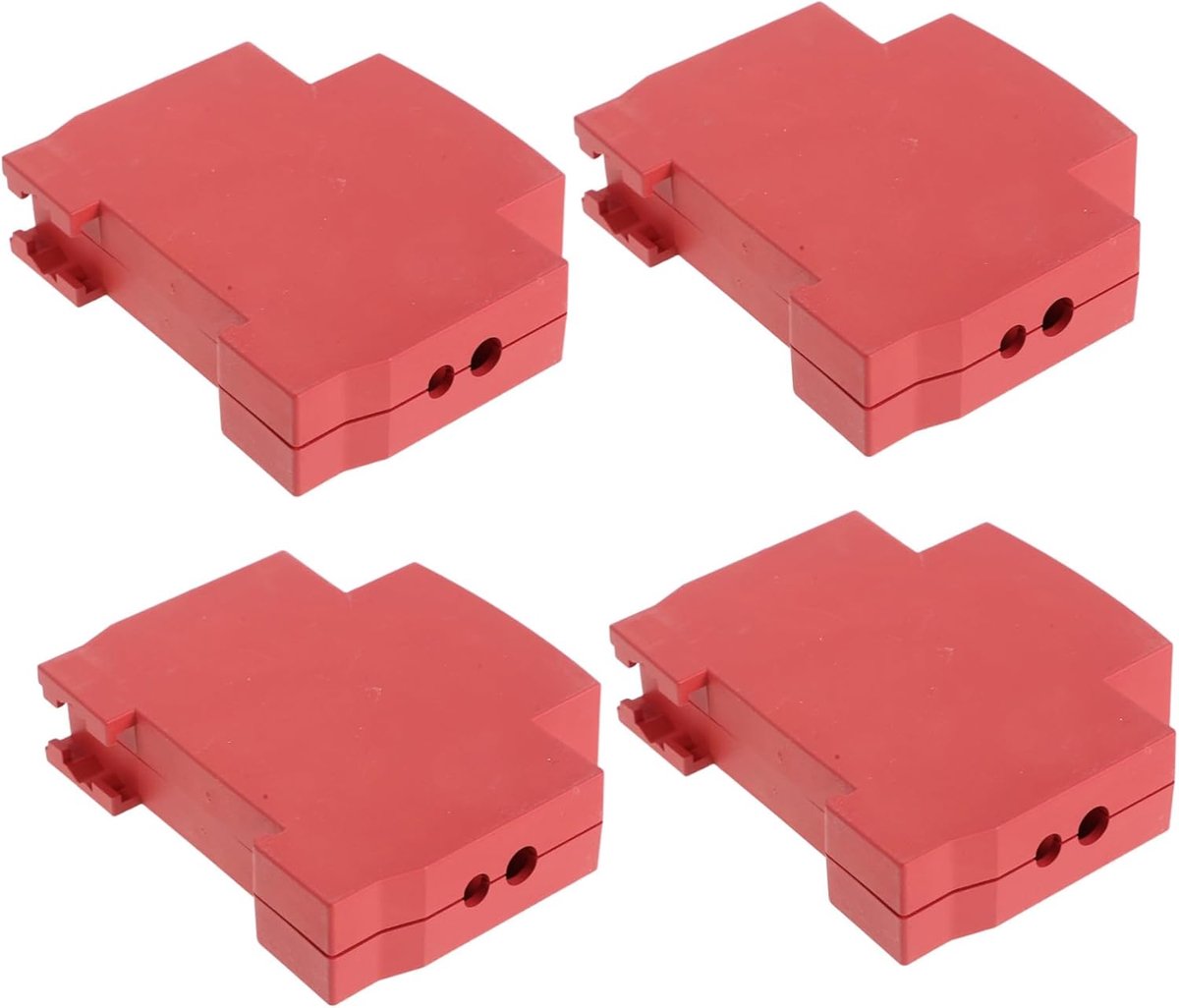 Brandblusser Beschermhoes - Brandblusser Sticker - Industriële Beveiliging - Snelle Klikbevestiging - 7.6 x 6.5 cm - Rood
