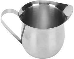 Melkopschuimkan - RVS Kan - Koffie Maken - Soepele Gietrand - 220 ml - Zilver