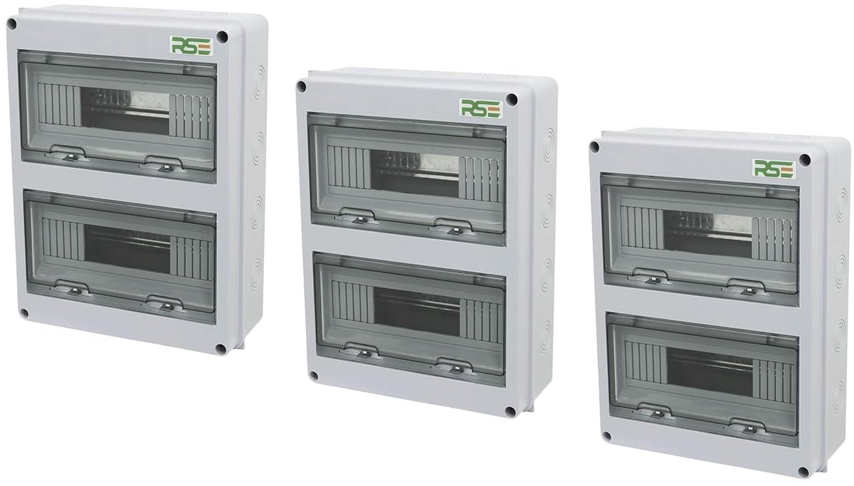 Verdeeldoos - Groepenkast - Stroom Verdelen - Stofdicht Spatwaterdicht - 265x348x110 mm - Grijs