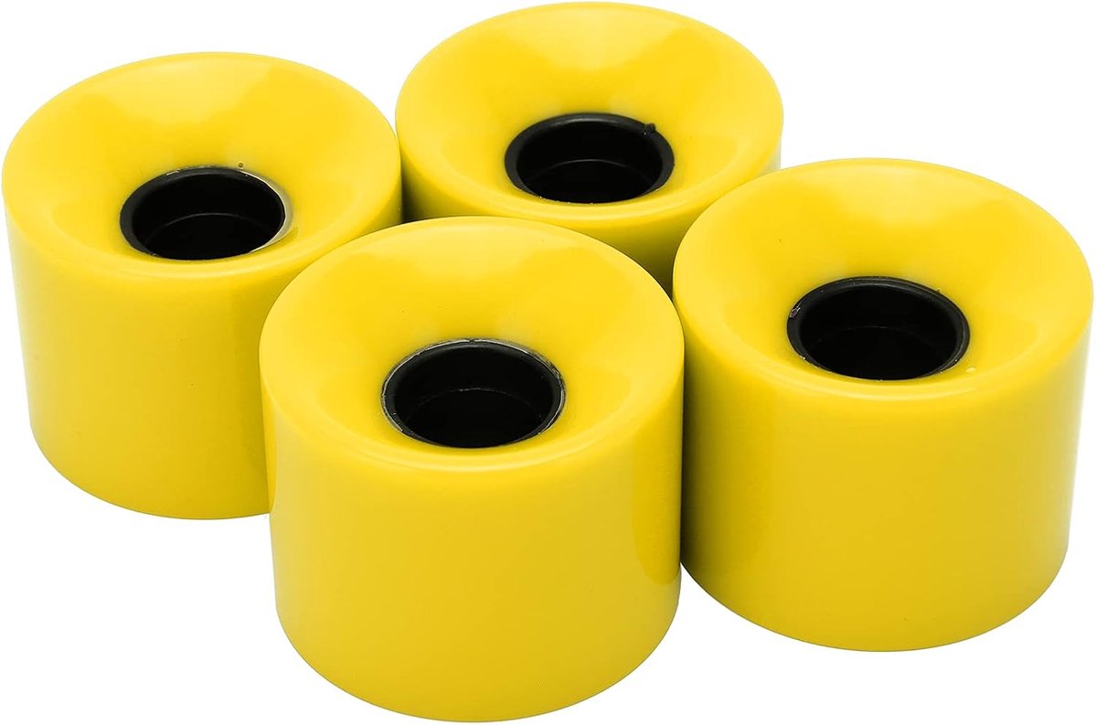 Skateboardwielen Set Longboard Cruiserwielen Soepel Rijden Hoge Elasticiteit 60 mm