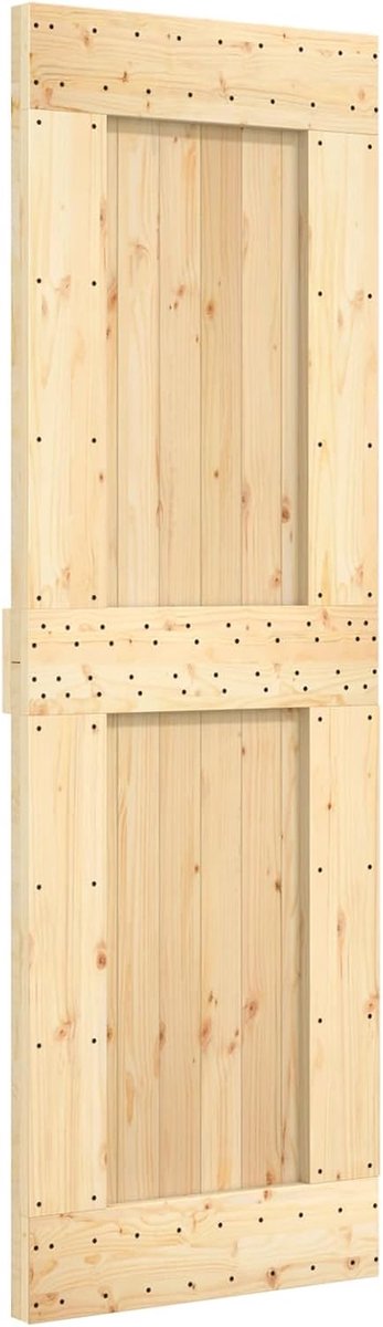 Massief Houten Deur - Interieur Deur - Ruimte Verdelen - Ruimtebesparend Ontwerp - 70 x 210 cm - Natuurlijk