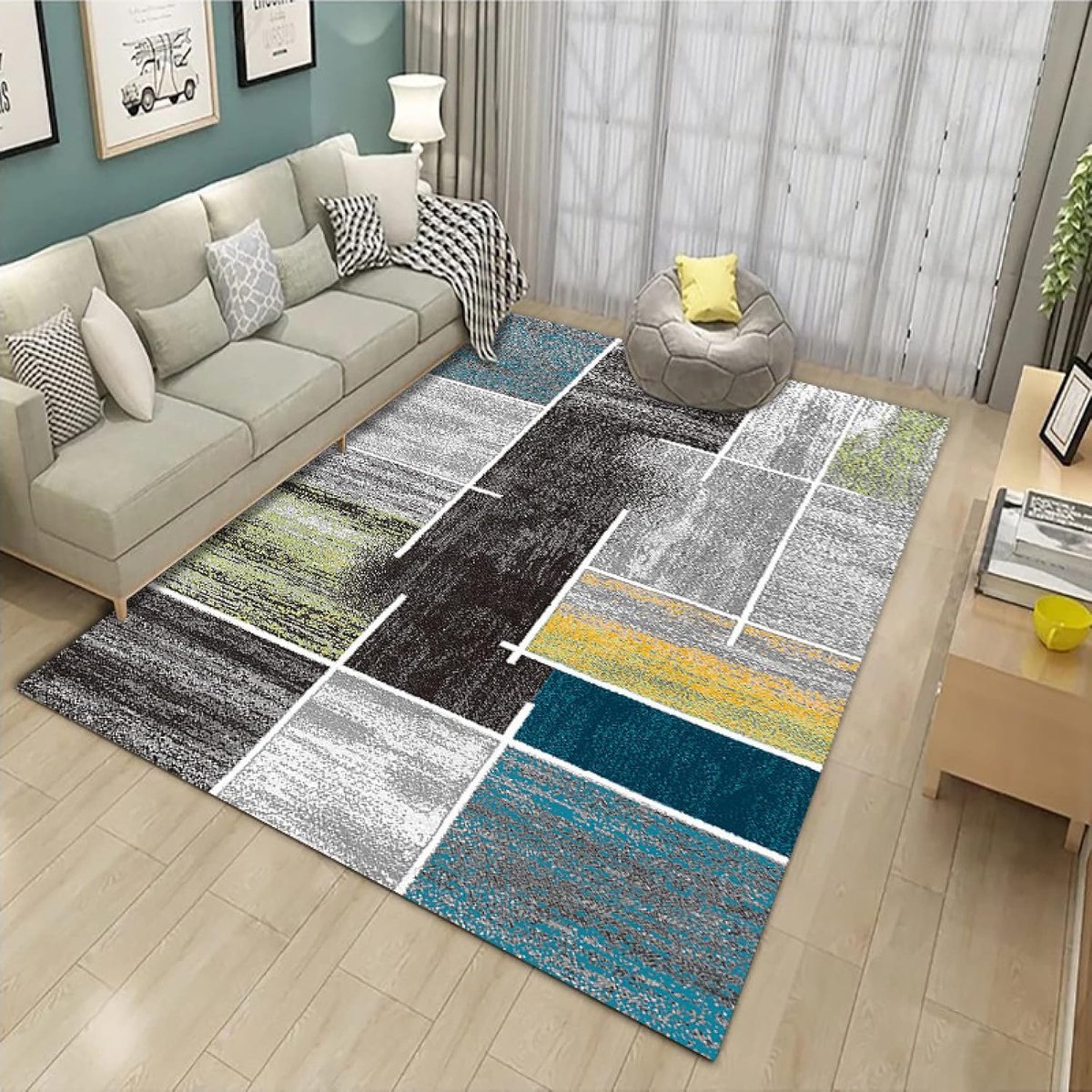 Vloerkleed - Zacht kleed - Woonkamer inrichten - Geschikt voor vloerverwarming - 160 x 200
