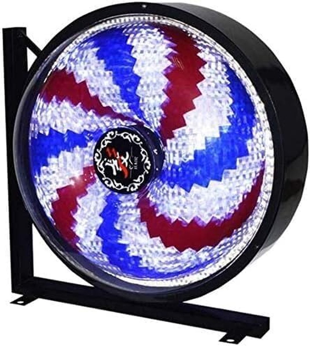 Kappersmast Lamp - Roterend Lichtbord - Zichtbaarheid Vergroten - Energiezuinige LED - 42x42cm - Rood Wit Blauw