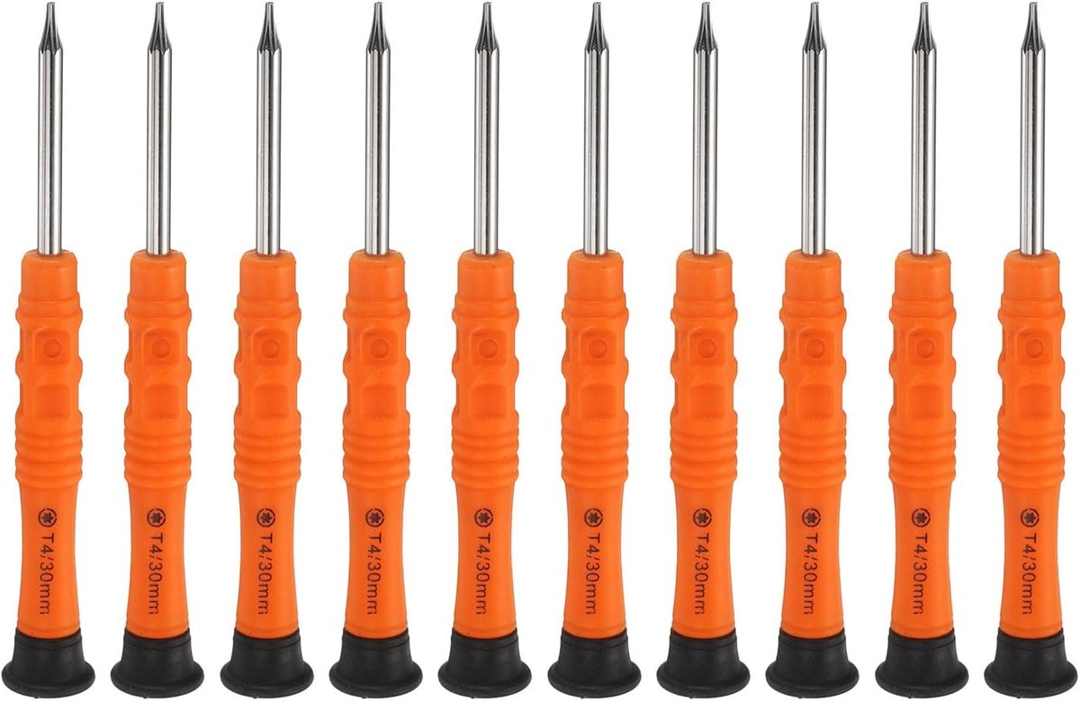 Mini Schroevendraaiers - Precisie Tool - Apparaten Repareren - Magnetische Kop - 10 Stuks - Oranje
