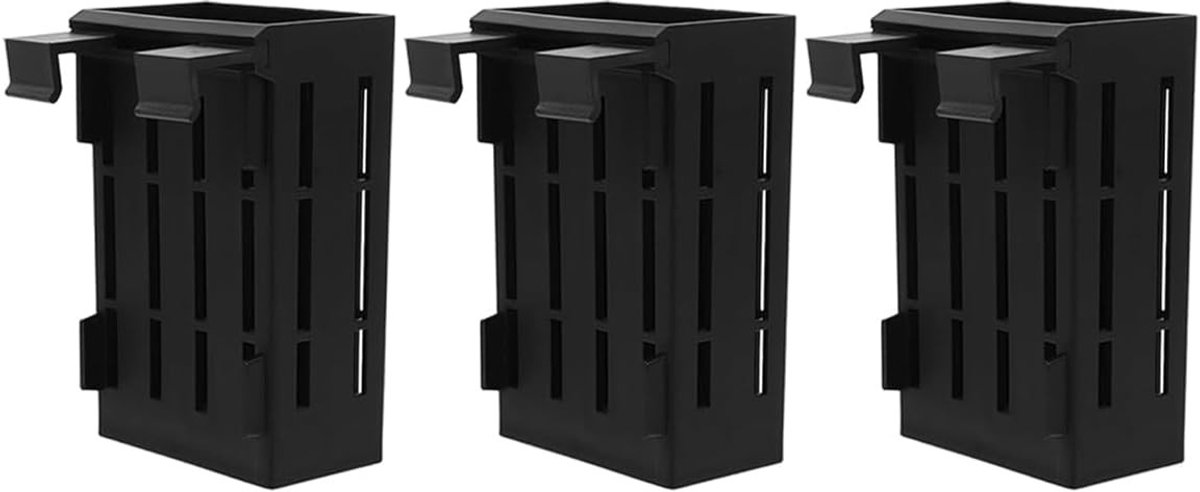 Dailygoods- Aquarium Plant Houder Wandgemonteerd - 3 Stuks - ABS - Voor Glasdiktes 4-10 mm - Voor Waterplanten - Elegant Ontwerp - Plantenhouder
