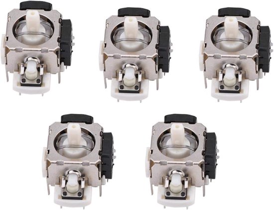 Analoge Stick Module - Joystick Vervanging - Controller Reparatie - Direct Vervangend Onderdeel - 5 Stuks - Zwart — afbeelding 3