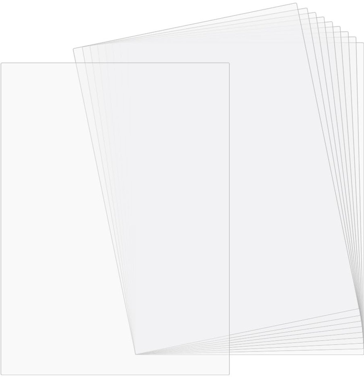 Allecto - Doorzichtige Plastic Vellen - Flexibele Styreenvellen - A4 Formaat - Perfect voor Displays - 10 Stuks