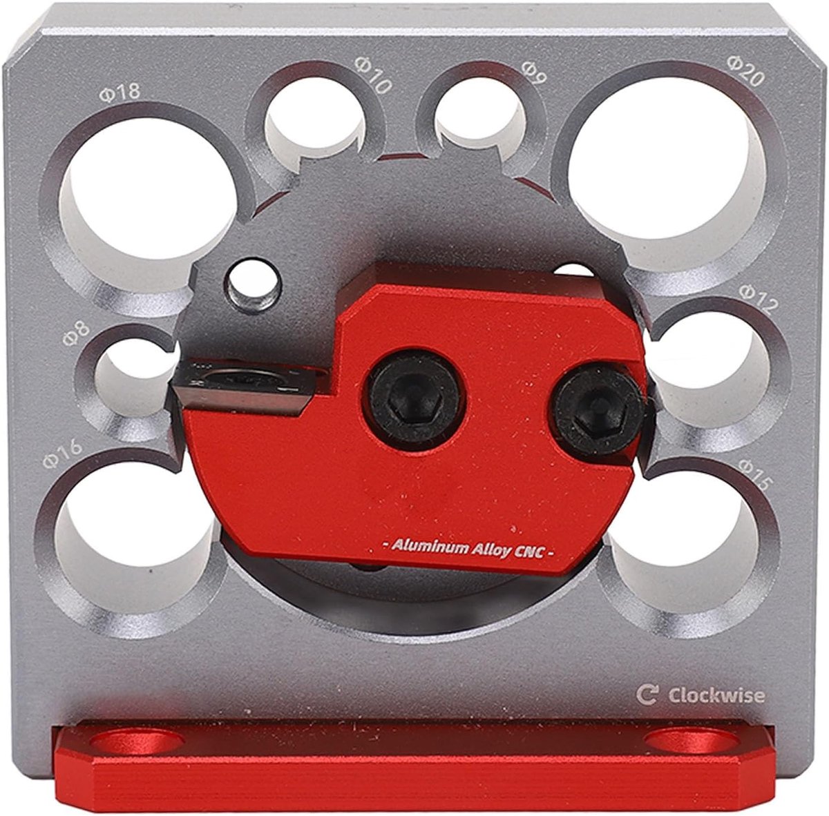 Deuvelmaker - Plugmal Hout - Houtbewerking Projecten - Verstelbare Gaten - 8 Gaten - Zilver