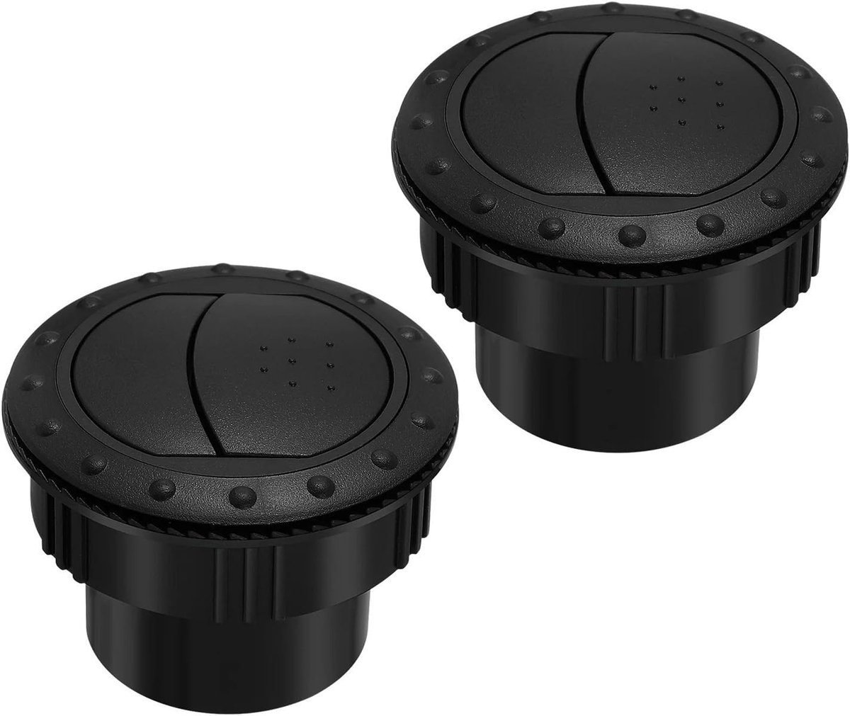 Luchtroosters Auto - Ventilatie Roosters - Airco Verbetering - Stofdicht Ontwerp - 2 Stuks - Zwart
