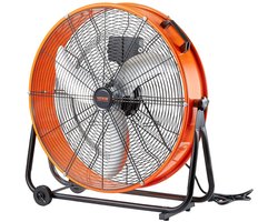 Industriële Ventilator - Werkplaats Ventilator - Lucht Circulatie - Traploos Regelbaar - 60 cm - Oranje