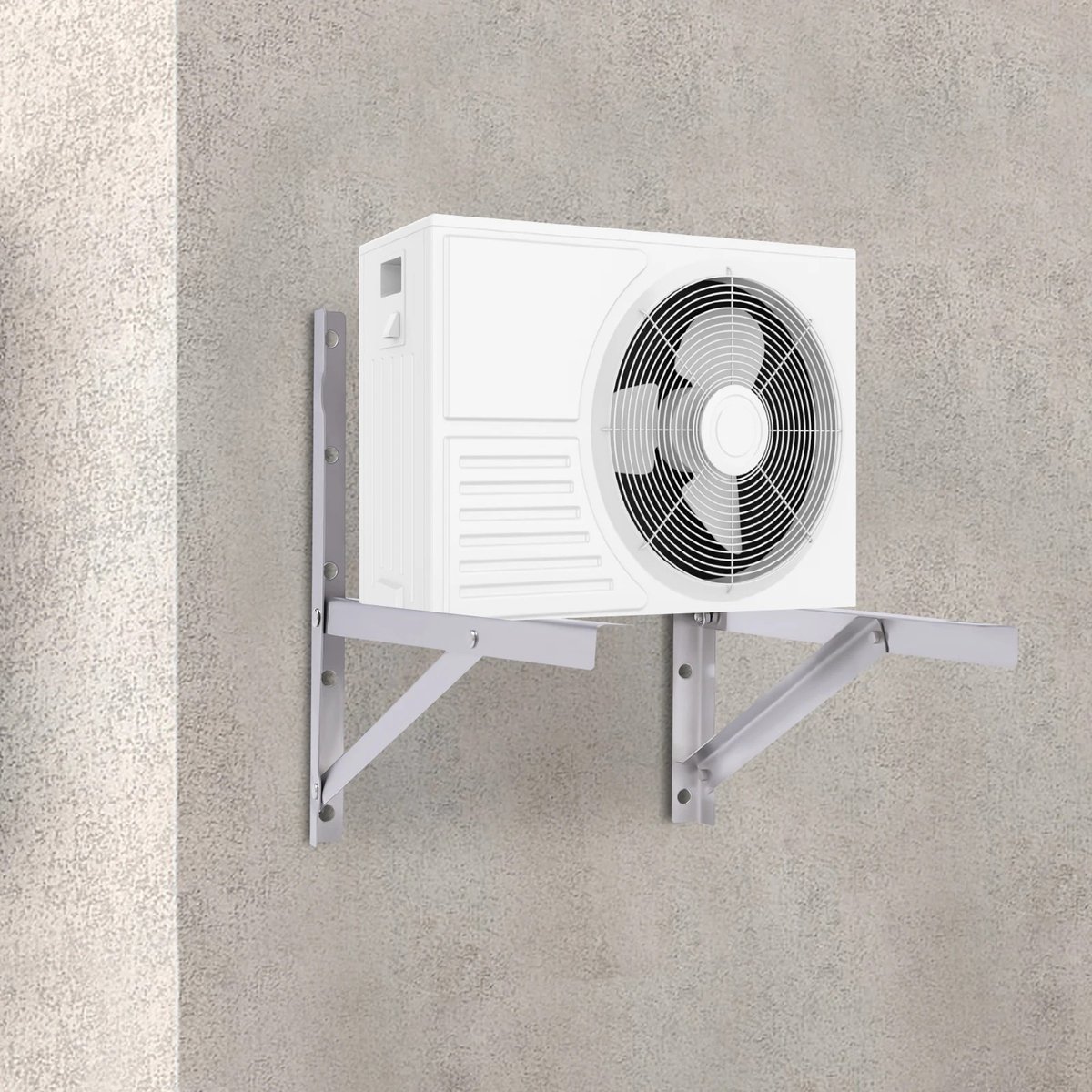 Dailygoods 2x Roestvrijstalen Wandbeugel 1-1.5P Airconditioner Beugel Dikker Telescopische Beugel Split Hangend Rek Bela