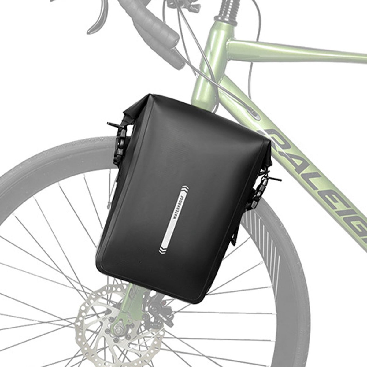 Dailygoods - Waterdichte Fietstas voor Bagagedrager - 6 Liter met Snelsluiting