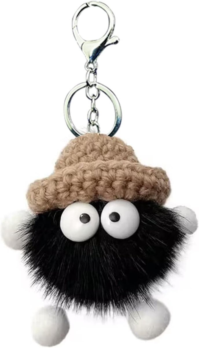 Dailygoods - Sleutelhanger met Karabijnhaak - Zachte Pluche Decoratie