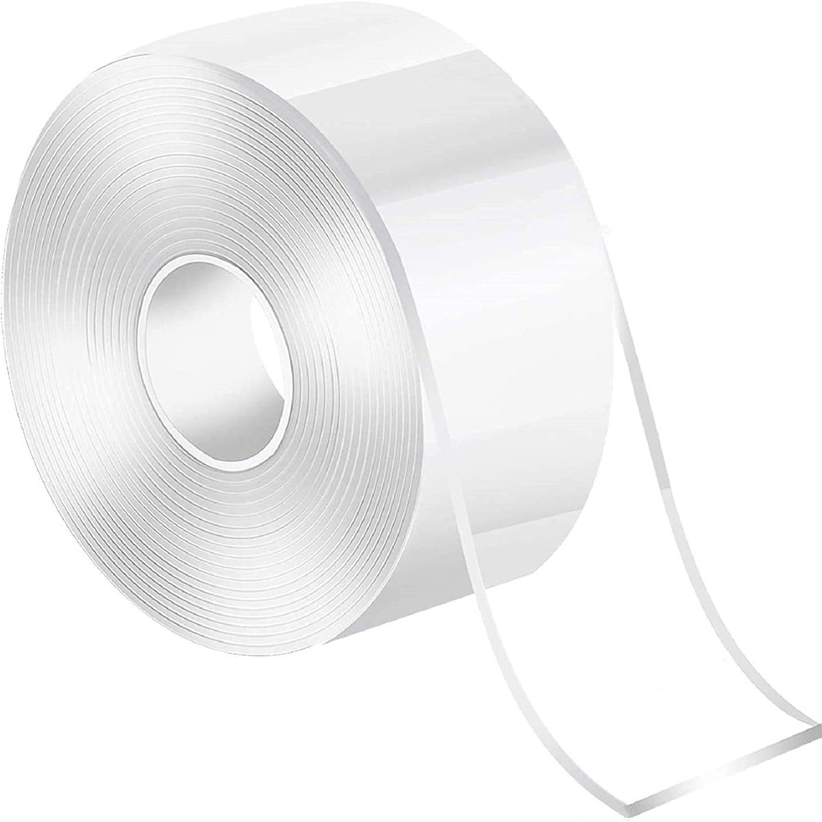 Dubbelzijdige Nano Tape 50mm x 5m | Sterke Montage Tape voor Thuis en Kantoor | Wasbare en Restvrij Transparante Gel Tape voor Posters en Foto's