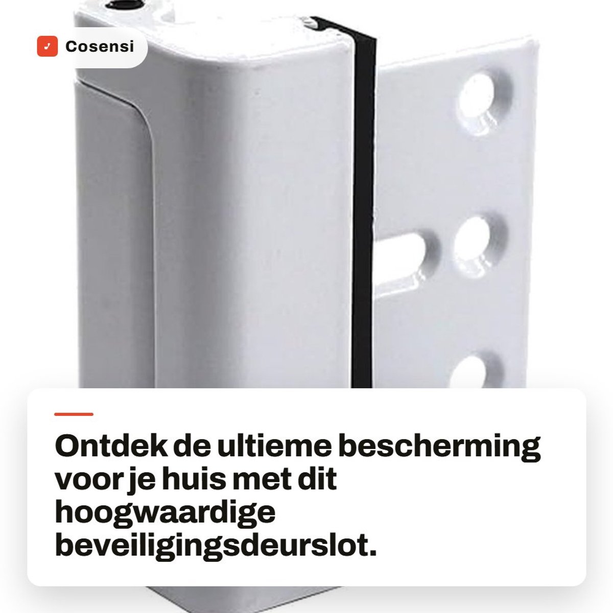 Dailygoods- Deurslot Versterking - Deurslot Buitendeur - Deurslot Kinderen - Aluminium Legering - Veiligheidsdeur Slot - Waterdicht 3 Inch - Veiligheidslot