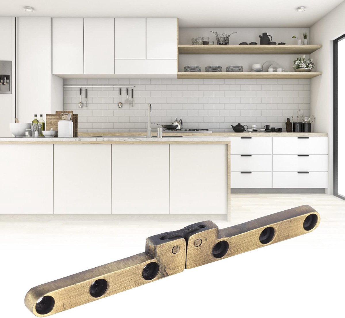 Dailygoods- Schaarscharnier 90 Graden - Duurzaam Klapscharnier - Opvouwbaar Kastscharnier - Meubelscharnier - Eenvoudig te Installeren - Geschikt voor Meubelstijlen