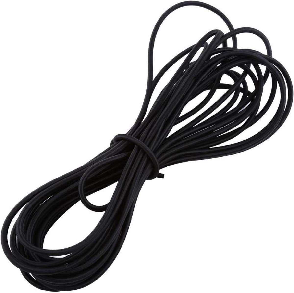 10 Meter Zwarte Elastische Koord 5mm, Rekbare Bungee Touw voor DIY, Kamperen en Kajakken