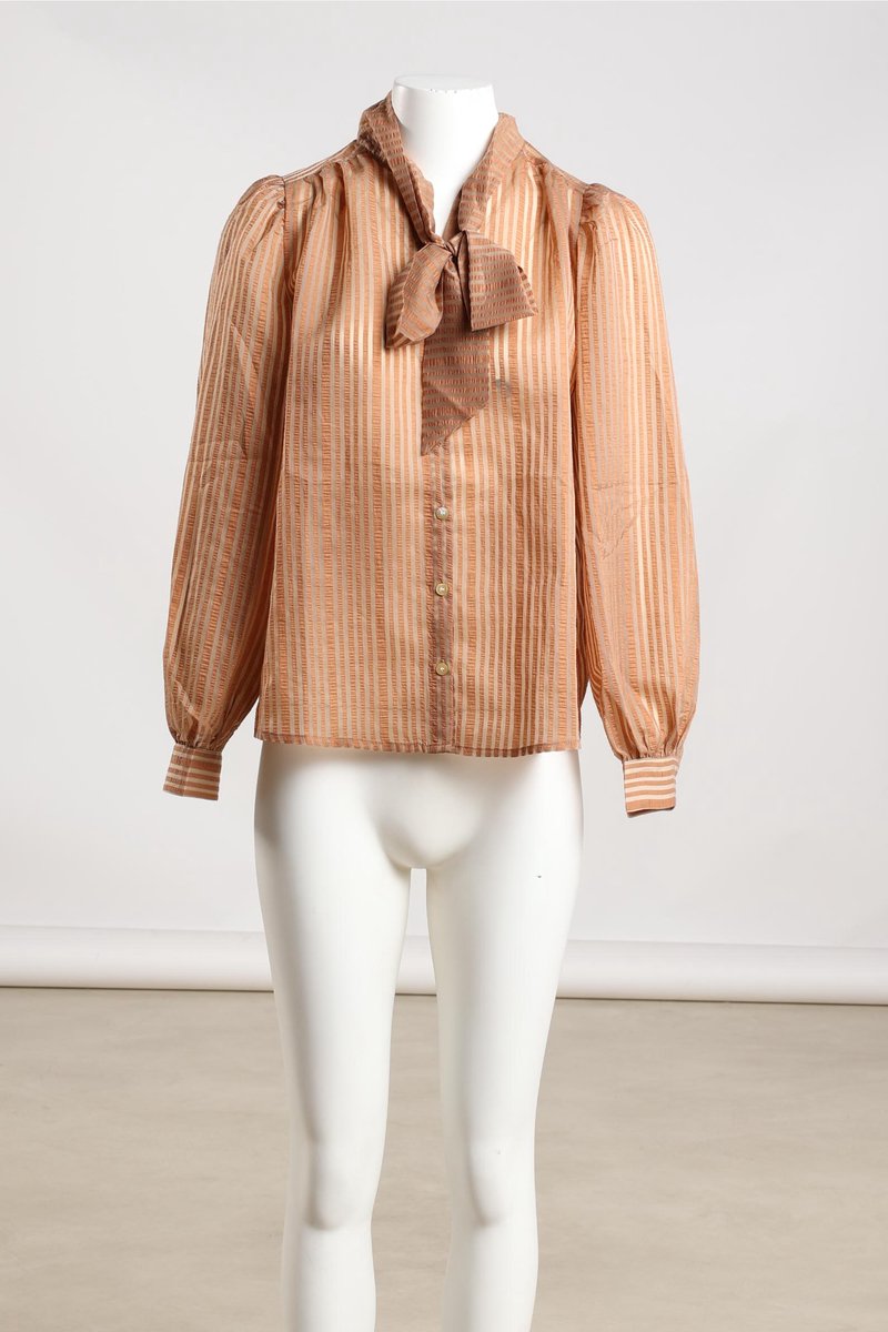 Nukus - NKF02102 - Alberta Blouse Bow Stripe