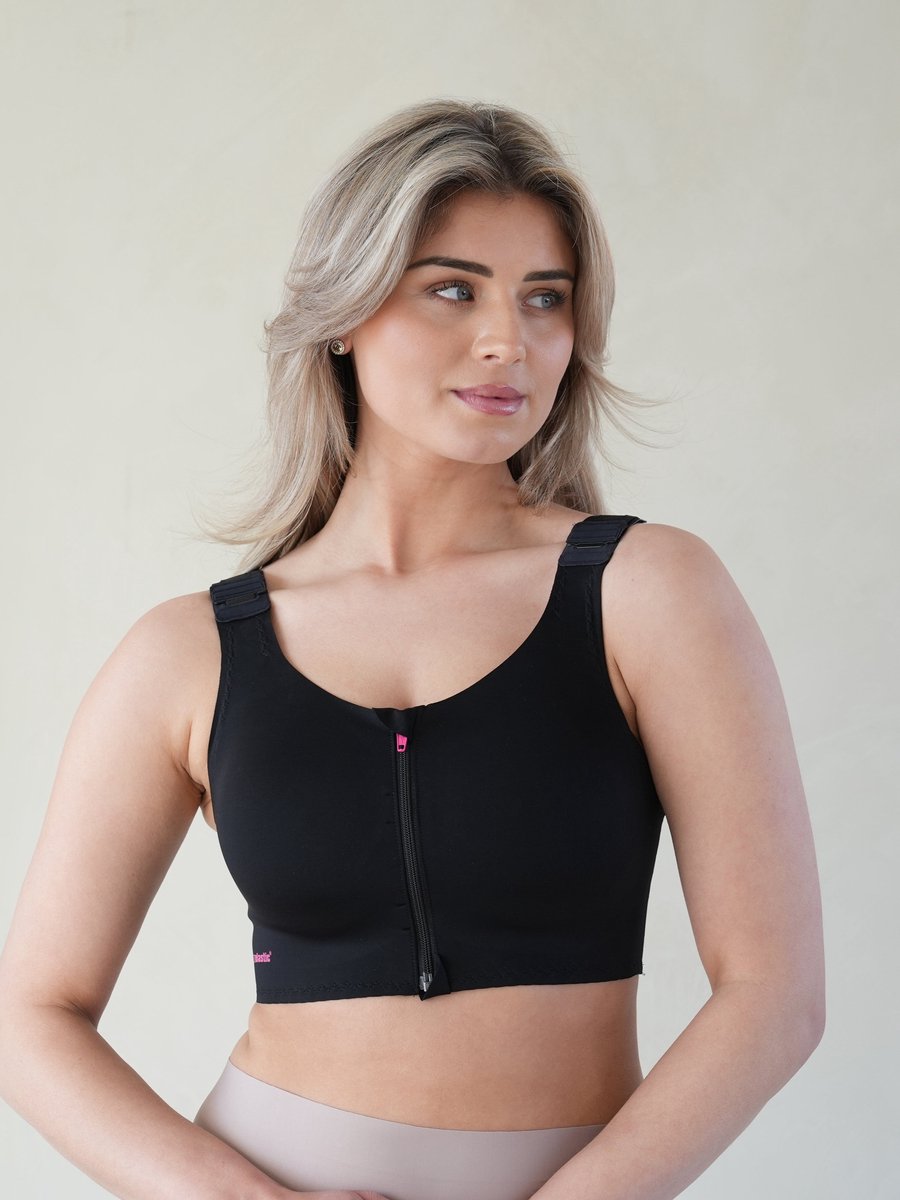 Lipoelastic compressiebeha PI Elite - Zwart - Maat 80B/C