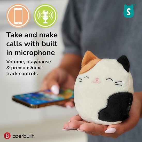 Pluche Draagbare Bluetooth Speaker - Met Kat Thema en Kristalhelder Geluid — afbeelding 3