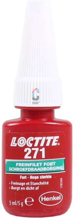 LOCTITE 271 Schroefdraadborgmiddel Rood 5ml - Hoge sterkte