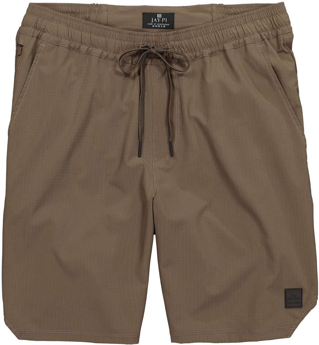 JAY-PI - Heren - Bermuda FLEXNAMIC® fitness veel zakken tot 7XL - Bruingrijs - Maat XL