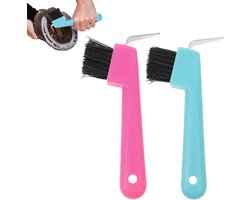2-in-1 Hoefschraper met Borstel - Paardenzorg Accessoires voor Optimale Hoefverzorging en Onderhoud - Random Kleur