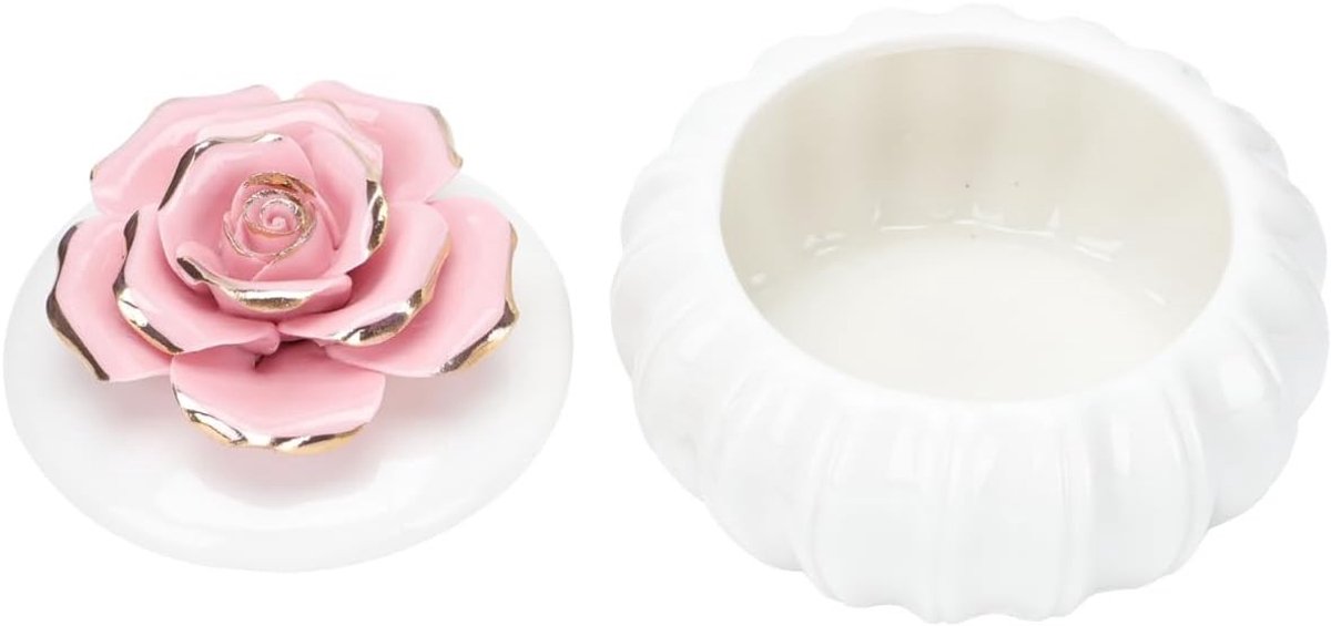 Cotton Swabs Container met Deksel voor Verjaardagsbuffet en Tafeldecoratie - Handgedrukt Glazen Opbergdoos voor Snoep en Cookies